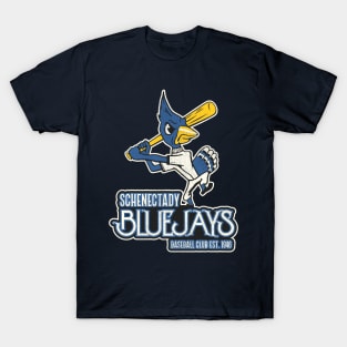 Defunct Schenectady Bluejays Baseball Team T-Shirt